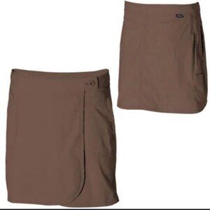 Patagonia Solimar Skirt   Skort With Pocket Tan Womens Size 8